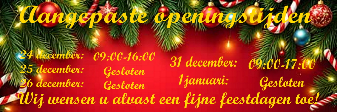 Kerst gesloten