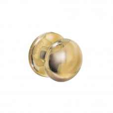 VOORDEURKNOP PADDESTOEL ø57/66MM MESSING GELAKT