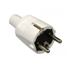 STEKKER WIT RA PVC KORT