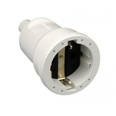 CONTRA STEKKER WIT RA PVC KORT