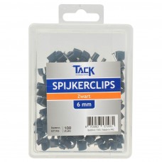 SPIJKERCLIPS 6MM ZWART