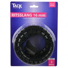 RITSSLANG 16MM 2 METER ZWART ZWART TACK