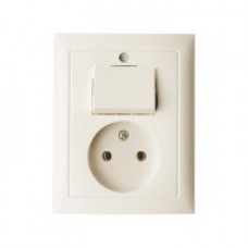 COMBI WIS.SCH+WCD Z.RA INBOUW CREME