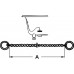 WASTAFELKETTING VERCHROOMD 46 CM