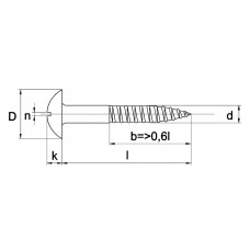 HOUTSCHROEF DIN 96 MESSING NIKKEL 2,5X12 BK