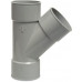 T-STUK 45° PVC-U 32 MM LIJMMOF GRIJS KOMO AB01
