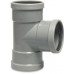 T-STUK 87° PVC-U 125 MM SN4 MANCHET GRIJS KOMO/BENOR