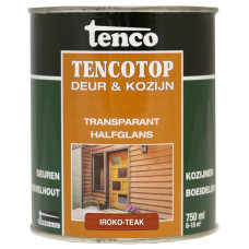 TENCOTOP DEUR & KOZIJN TRANSPARANT IROKO TEAK 0,75