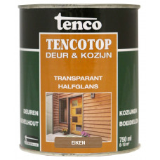 TENCOTOP DEUR & KOZIJN TRANSPARANT EIKEN 0,75