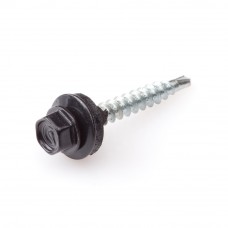 DAK&GEVEL PROFIELPLAATSCHROEF VZ ZWART RAL9005 4.9X35 (50)