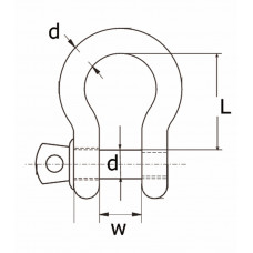 HARPSLUITING VERZINKT 5MM (=3/16&quot;)