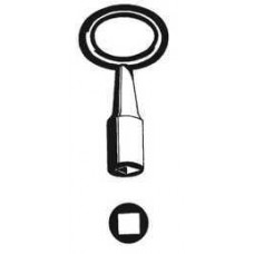 DOORNSLEUTEL VIERKANT 5MM