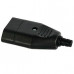 EURO PLUG STEKKER FEMALE ZWART
