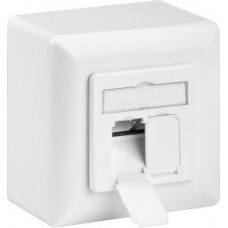 2X RJ 45 WANDCONTACTDOOS NETWERK IN/OPB