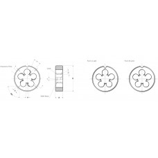 HSS SNIJPLAAT M5X0.8