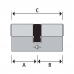 CILINDER MAUER DC1-F3-NI-ANTI KERNTREK 31-31 SET 3