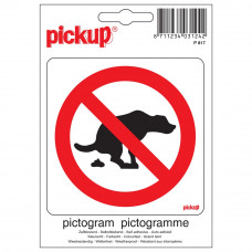 PICTOGRAM 10X10CM HIER GEEN HONDEPOEP