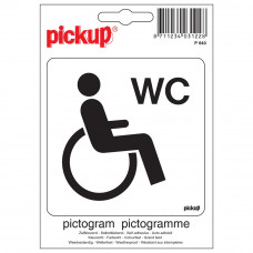 PICTOGRAM 10X10CM GEHANDICAPTEN TOILET