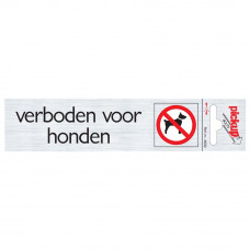 ROUTE ALULOOK 165X44 MM VERBODEN VOOR HONDEN