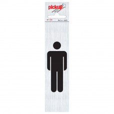 ROUTE ALULOOK 165X44 MM HEREN SYMBOOL STAAND