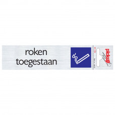 ROUTE ALULOOK 165X44 MM ROKEN TOEGESTAAN