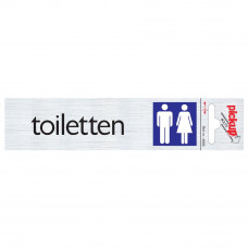 ROUTE ALULOOK 165X44 MM TOILETTEN