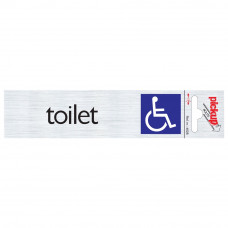 PU ROUTE ALULOOK 165 X 44 MM TOILETTEN INVALIDE