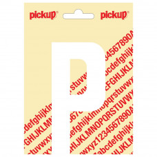 PLAKLETTER NOBEL 150MM WIT P