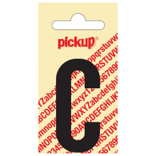 PLAKLETTER NOBEL 60 MM ZWART C