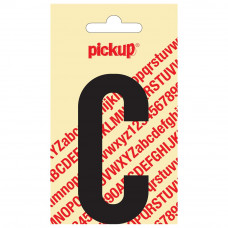 PLAKLETTER NOBEL 90 MM ZWART C