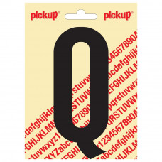 PLAKLETTER NOBEL 150MM ZWART Q