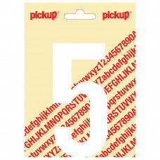 PLAKCIJFER NOBEL 120MM WIT 5