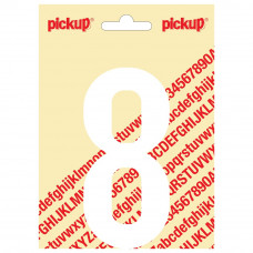 PLAKCIJFER NOBEL 150MM WIT 8