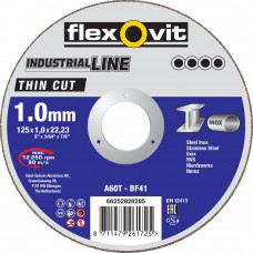 DOORSLIJPSCHIJF VLAK THIN CUT INOX A60T 115X1X22,23 T41
