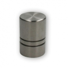 KNOP &quot;TWIN&quot; 18MM/26MM RVS