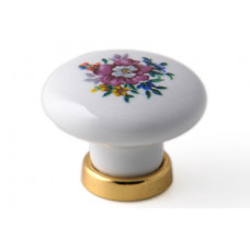 KNOP PORCELEIN "DECO" WIT 35MM