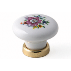 KNOP PORCELEIN &quot;DECO&quot; WIT 35MM