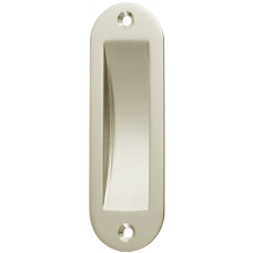 SCHUIFDEURKOM 120X40MM, OVAAL NIEUW ZILVER