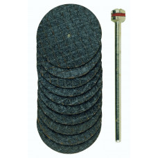 DOORSLIJPSCHIJVEN VERSTERKT, 22 MM, 10 ST. + HOUDER