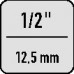 DOPSLEUTELS ZESKANT 1/2" 13MM
