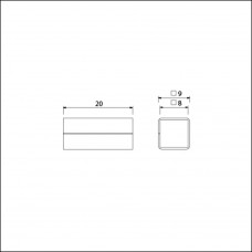 VERLOOPBUS GALVANISEERD 8/9 MM VERPAKT PER 5 STUKS