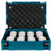 MBOX INLAY | VOOR 8X 18 V ACCU'S | EXCL. ACCU'S