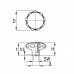 STERKNOP M5 30MM PA 2 DELIG ZONDER BOUT OF MOER