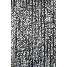 KATTENSTAART VLIEGENGORDIJN ZWART WIT GEMELEERD 90X220CM
