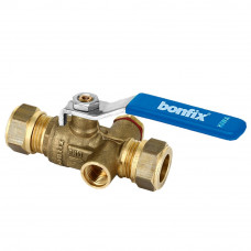 BONFIX KOGELSTOPKRAAN 22 X 22 MM KNEL MET AFTAP