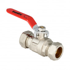 BONFIX KOGELKRAAN 2 X 22 MM KNEL MET RODE HENDEL