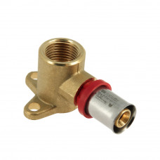 BONFIX ALU-PERS MUURPLAAT 1/2" BI.DR. X 16 MM H=35 MM