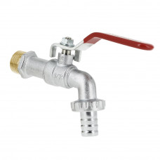 BONFIX KOGELTAPKRAAN MET SLANGAANSLUITING 1/2" VERTIND