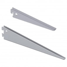 DRAGER ELEMENT DUBBEL STAAL WIT 37CM 2-HAAKS SYS 32