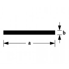 PLATPROFIEL ALUMINIUM BRUTE 10X2MM 100CM